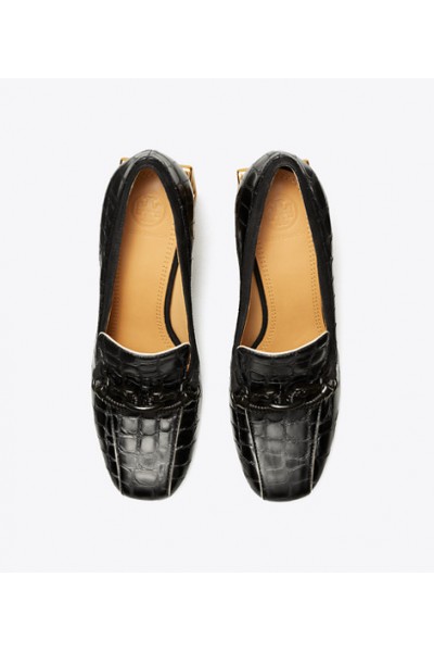 TORY BURCH - JESSA METAL-HEEL LOAFER PUMP